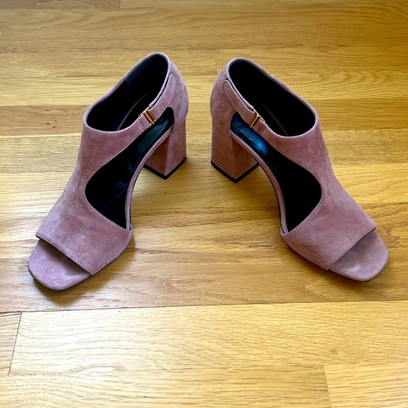Via Spiga Blush Kid Suede Eladine Heel - Picture 3 of 7